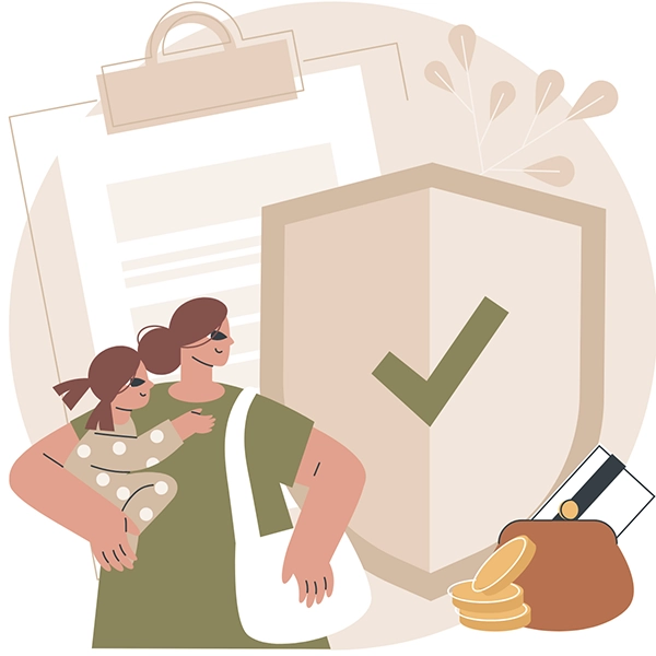 Ilustracion de Pensión Alimenticia